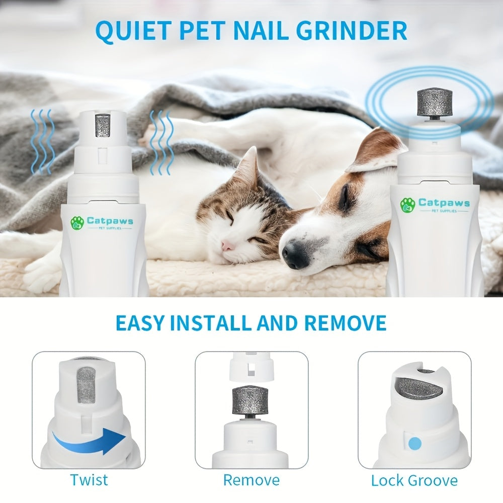 🐾 Electric Dog Cat Nail Clippers Quiet Electric Dog Cat Paws Nail Grooming