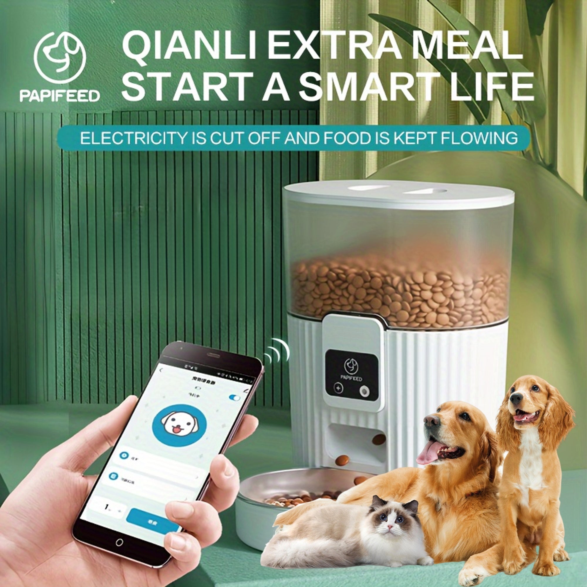 🐾 PAPIFEED Automatic Cat Feeder – Smart Feeding, Happy Pet