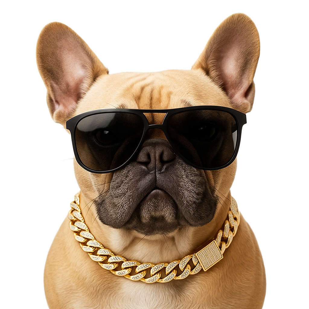 💎 Dog Chain Collar – Luxury Gold Pet Metal Chain