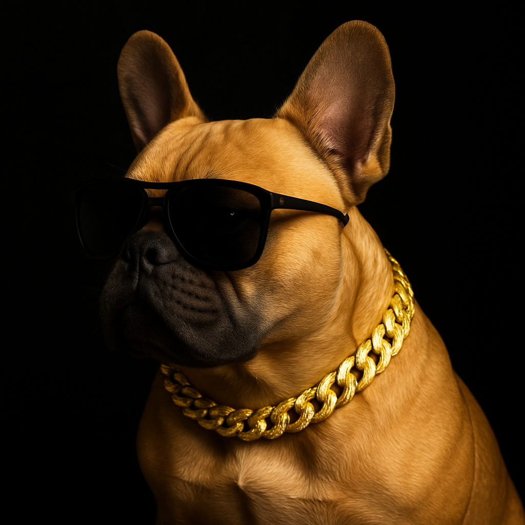 💎 Dog Chain Collar – Luxury Gold Pet Metal Chain