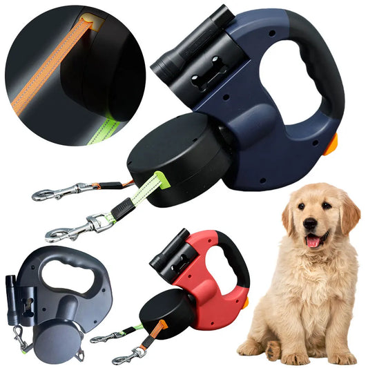 Double Headed Dog Leash Traction Rope 360°