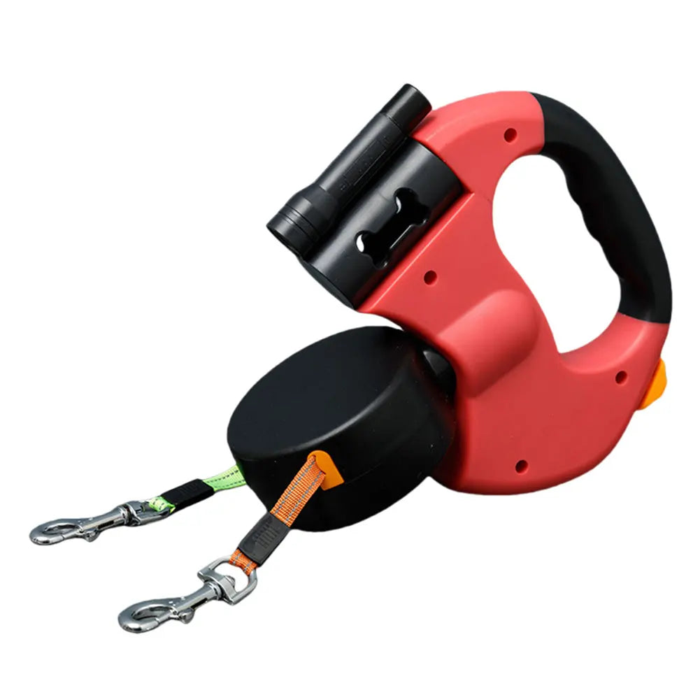 Double Headed Dog Leash Traction Rope 360°