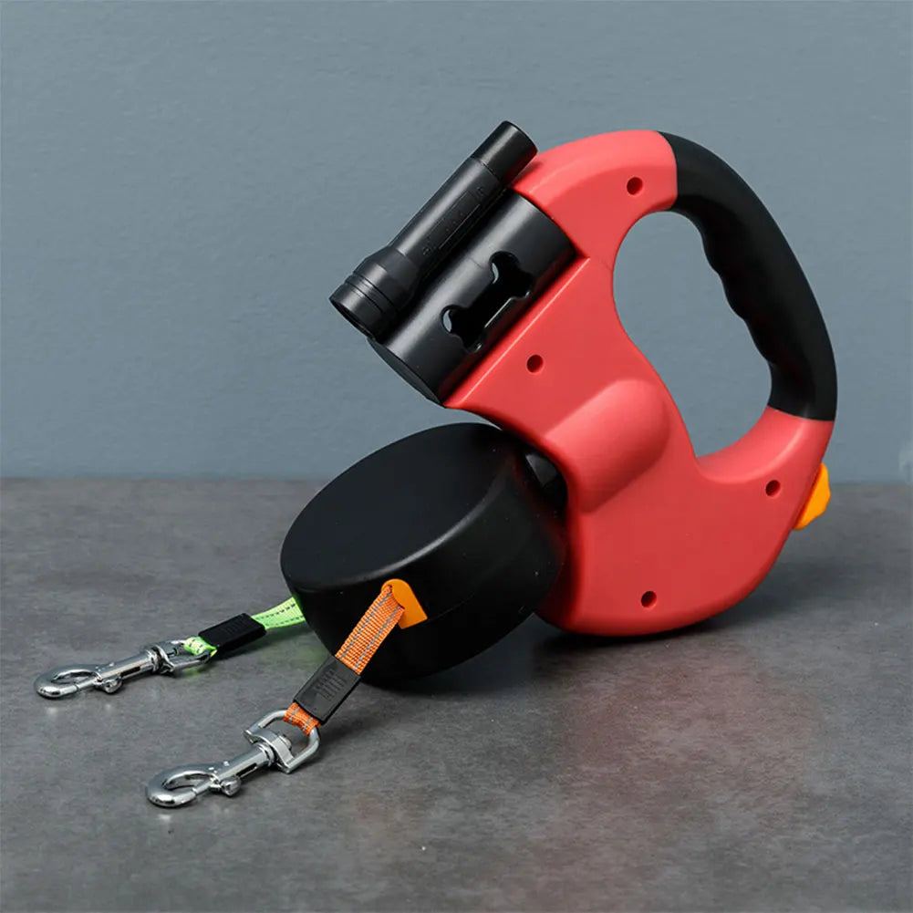 Double Headed Dog Leash Traction Rope 360°