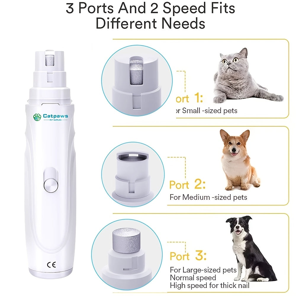 🐾 Electric Dog Cat Nail Clippers Quiet Electric Dog Cat Paws Nail Grooming
