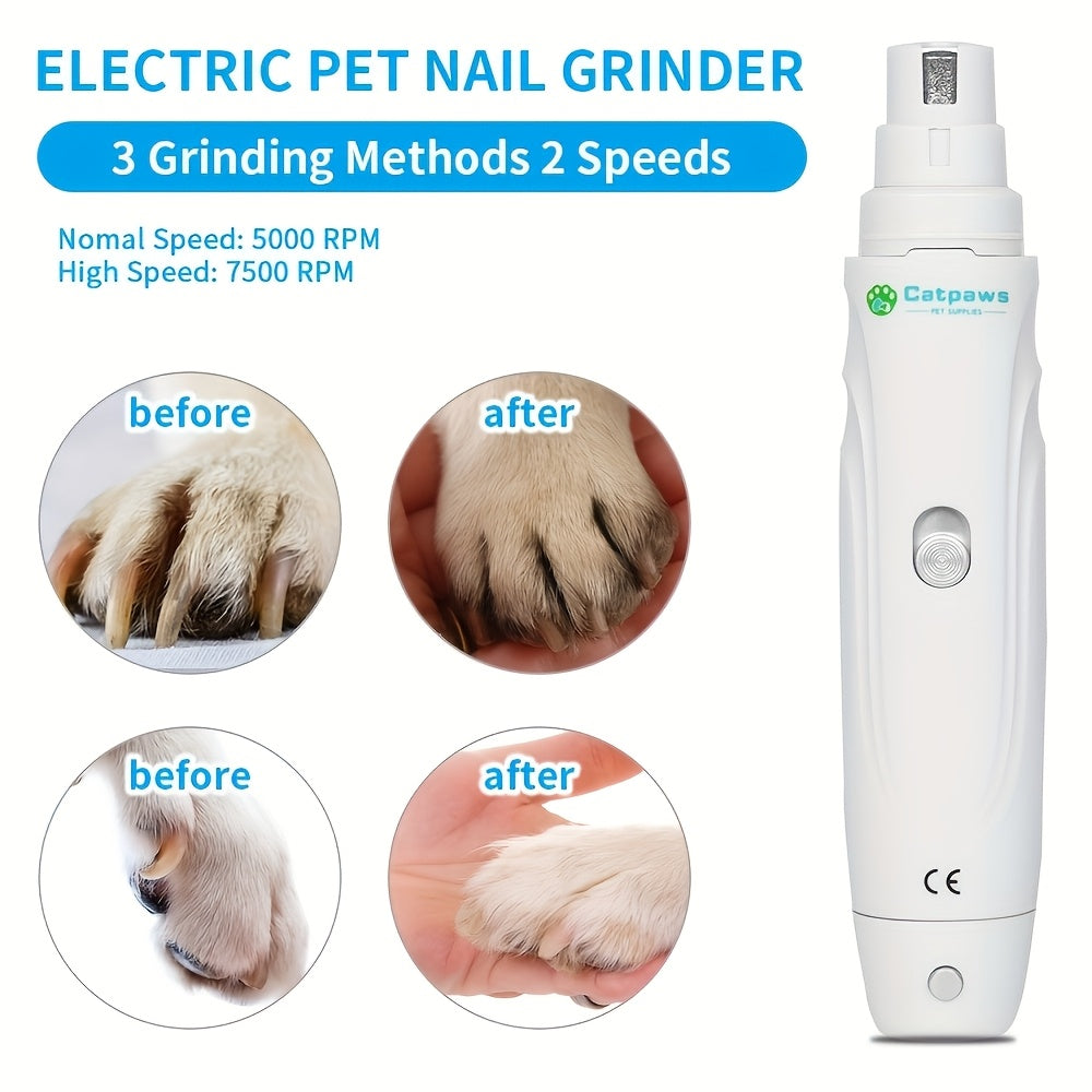 🐾 Electric Dog Cat Nail Clippers Quiet Electric Dog Cat Paws Nail Grooming